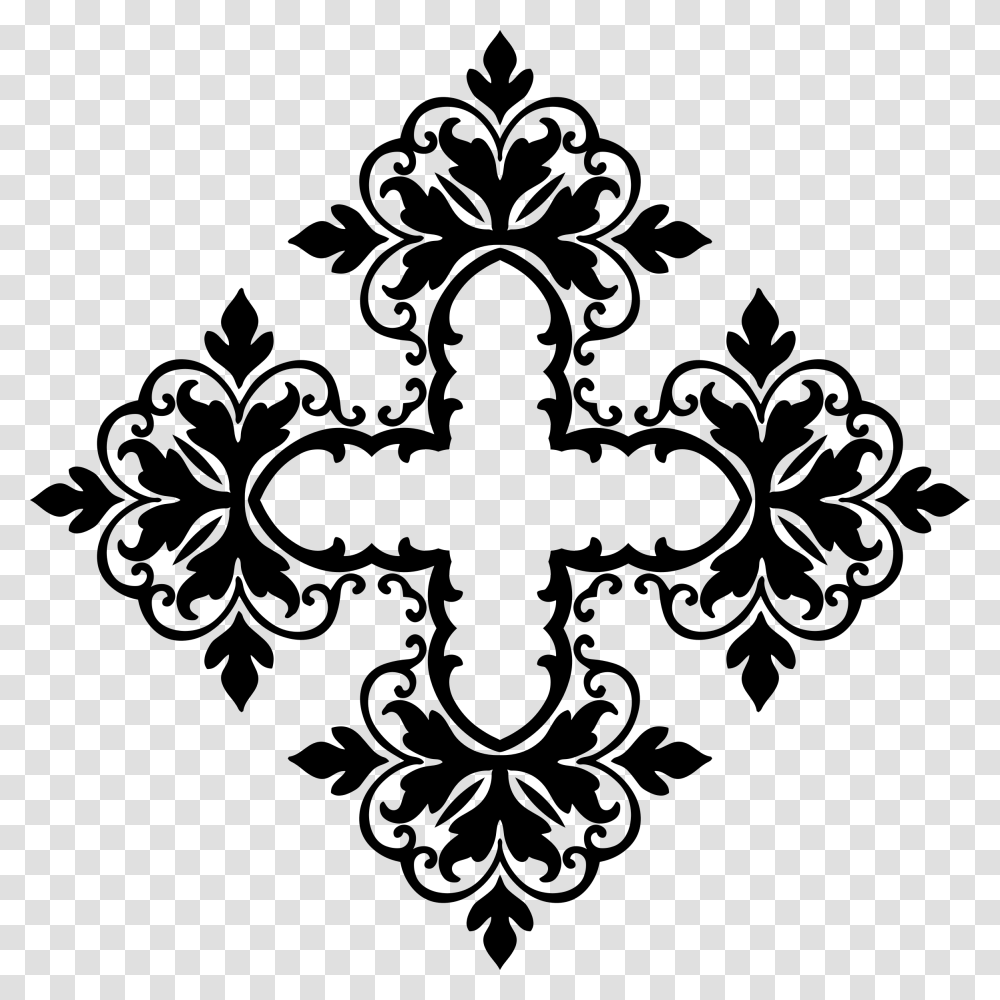 Damask Cross Icons, Gray, World Of Warcraft Transparent Png