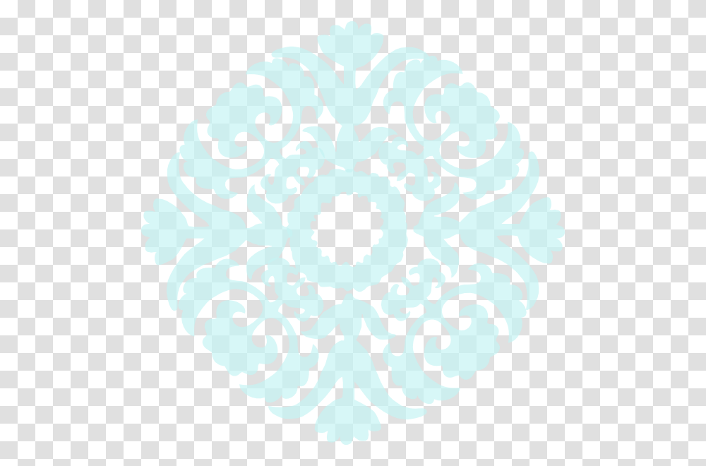 Damask Flower Clip Art For Web, Rug, Snowflake, Pattern Transparent Png