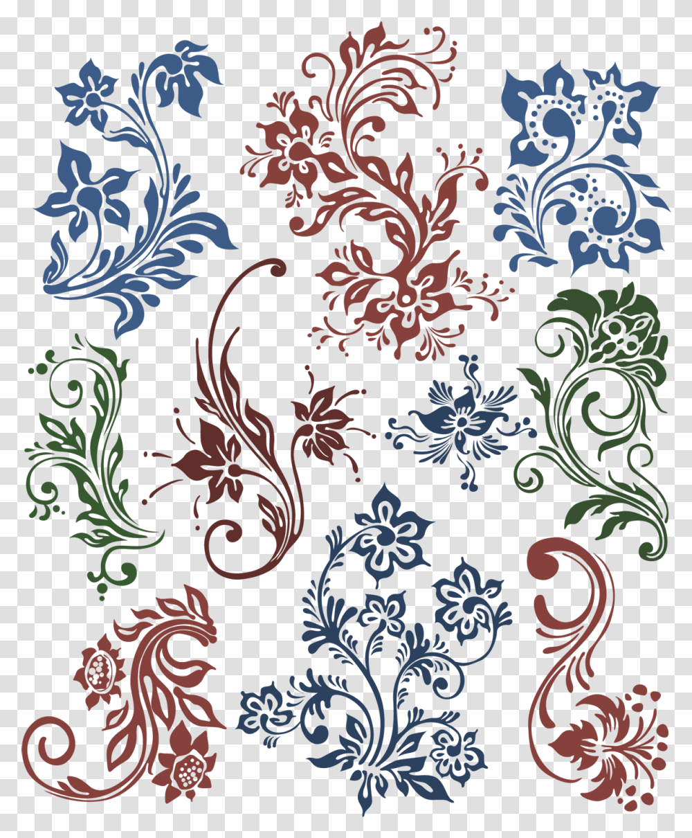 Damask Flower Textile Design 2544 Lavanya Ornament Vector, Floral Design, Pattern, Graphics, Art Transparent Png