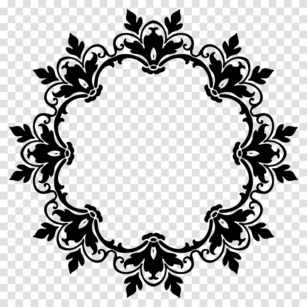 Damask Frame Icons, Gray, World Of Warcraft Transparent Png
