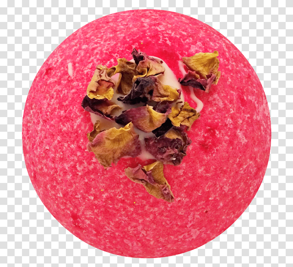 Damask Rose Fizzy Bath Bomb Vegan Corn Chip, Plant, Food, Pomegranate, Fruit Transparent Png