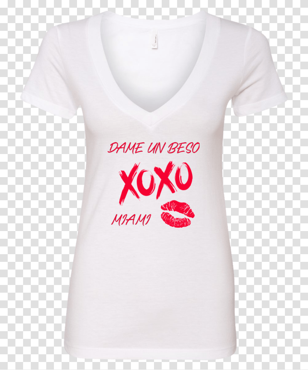 Dame Un Beso Miami Xoxo Ladies Active Shirt, Apparel, T-Shirt, Word Transparent Png