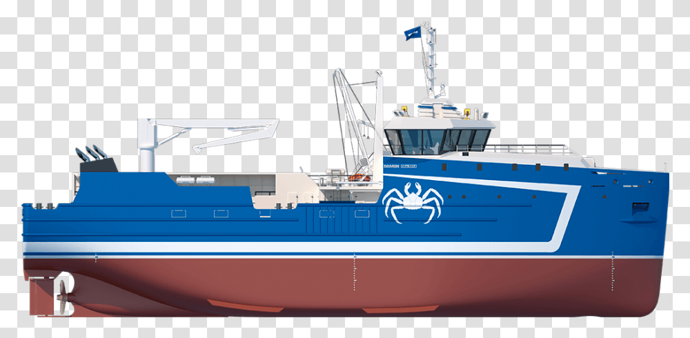Damen Crab Catcher 5514 Sideview Barcos Que Pescam Caranguejo, Boat, Vehicle, Transportation, Watercraft Transparent Png
