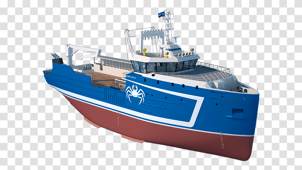 Damen Crab Catcher Motor Ship, Boat, Vehicle, Transportation, Watercraft Transparent Png