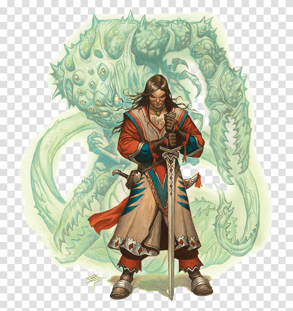 Dampd Monk Astral Self, Person, Human, Costume, Painting Transparent Png