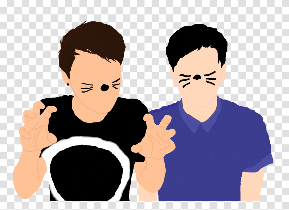 Dan And Phil, Person, Human, People, Hand Transparent Png