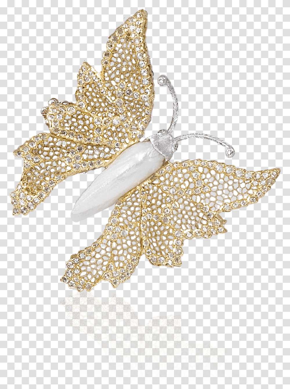 Danaus Brooch Unica Official Buccellati Website Butterfly Buccellati Earring, Lace, Accessories, Accessory Transparent Png