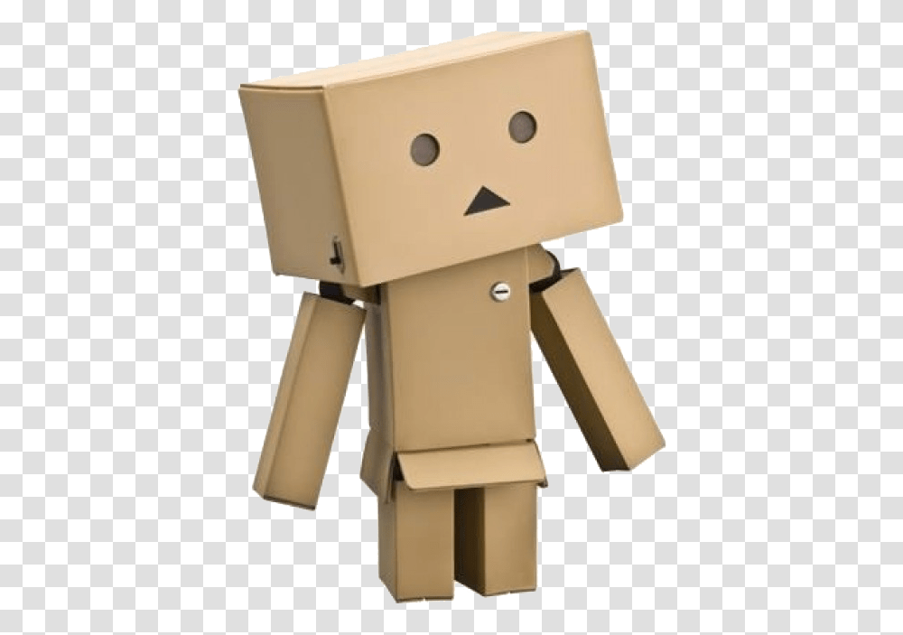 Danbo All Cardboard, Robot, Toy, Box, Figurine Transparent Png