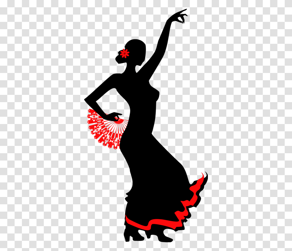 Dance Clipart Shadow Flamenco Dancer Background, Plant, Flower, Blossom Transparent Png