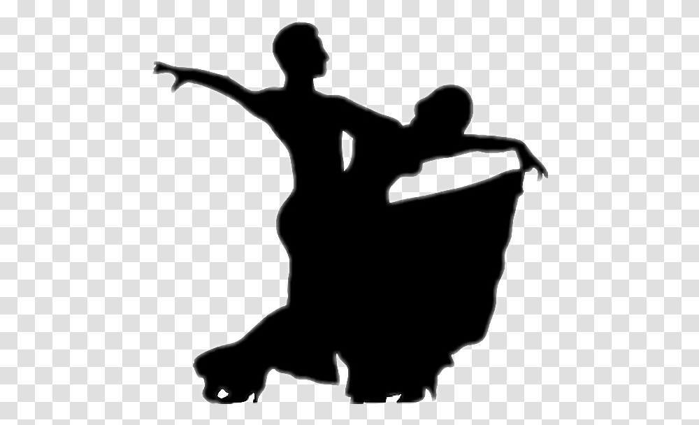 Dance Couple Black Shadow Stickers Ballroom Dance Clipart, Person, Human, Dance Pose, Leisure Activities Transparent Png
