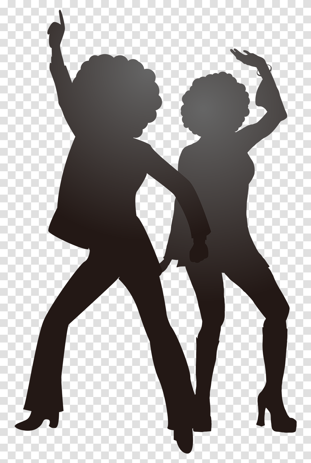 Dance Disco Music Silhouette Vector Silhouette Disco Dancer, Person, Human, Baby, People Transparent Png
