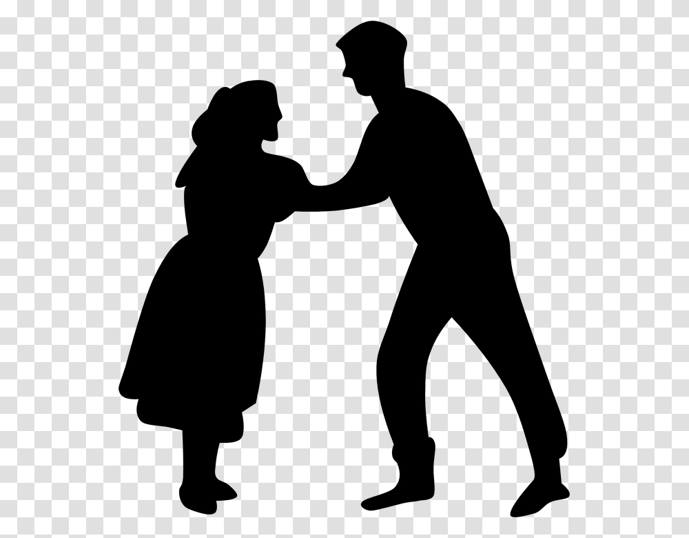 Dance Music People Silhouette Couple Dancer Animated Couple Dancing Gif, Person, Hand, Holding Hands, Duel Transparent Png