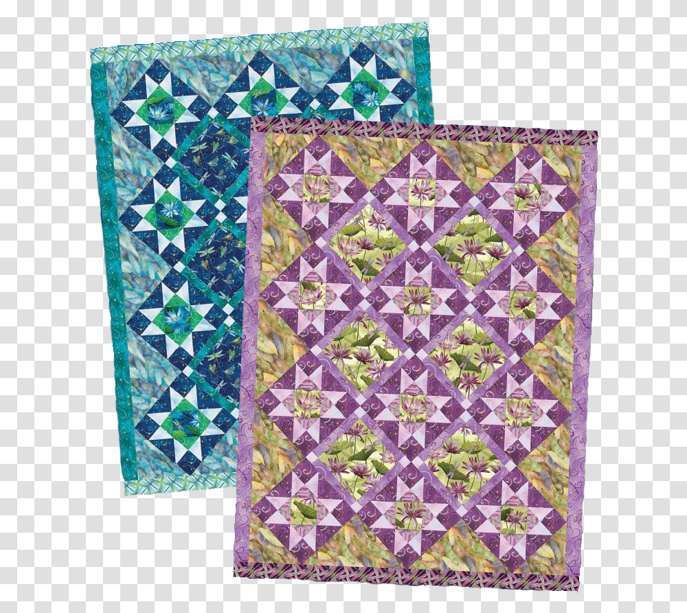 Dance Of The Dragonfly Quilt Pattern Quilts Using Dance Of The Dragonfly Layer Cake, Rug, Patchwork Transparent Png