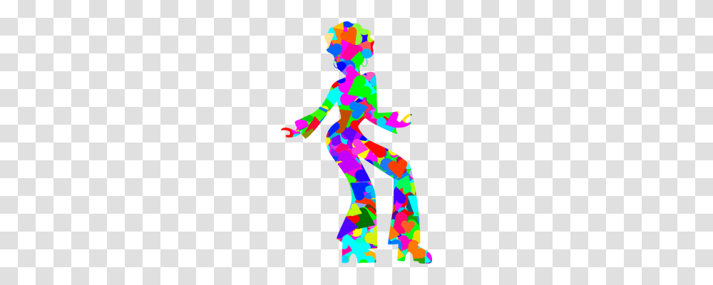 Dance Party Disco Silhouette, Person, Leisure Activities, Performer, Circus Transparent Png
