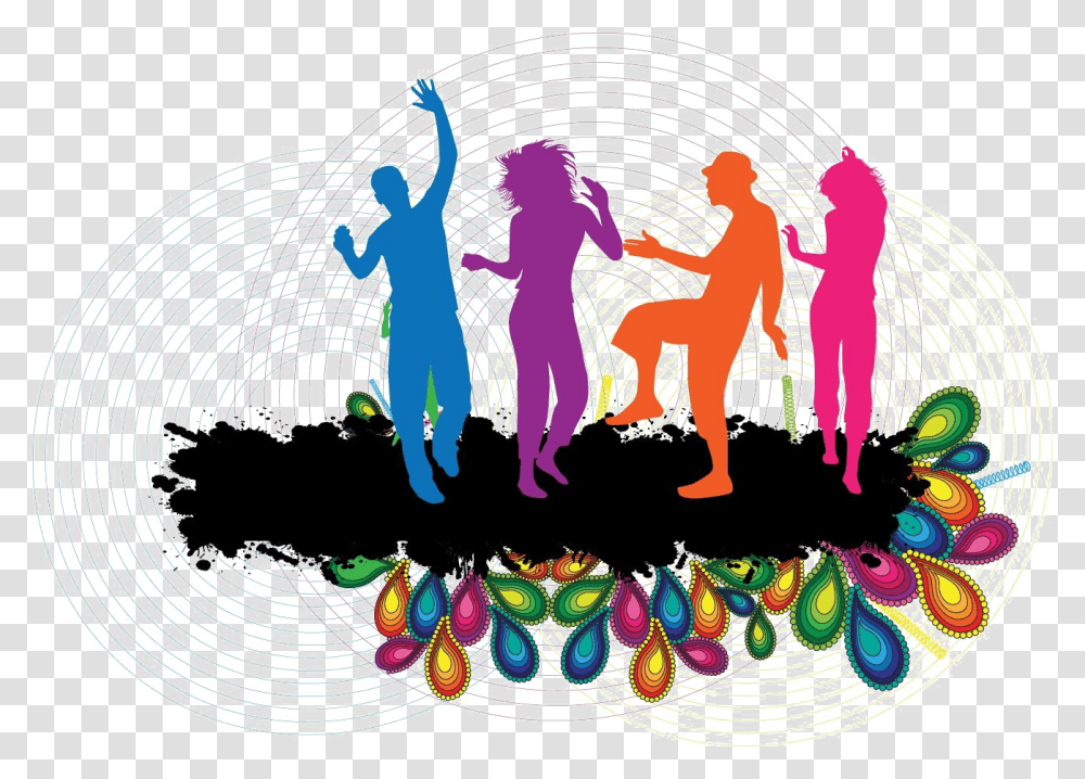Dance Party Picture, Person, Drawing Transparent Png