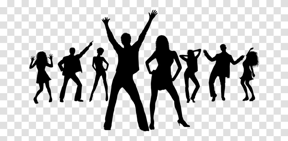 Dance Party Stock Photography Disco Drawing Disco Dancers, Person, Dance Pose, Leisure Activities, Silhouette Transparent Png