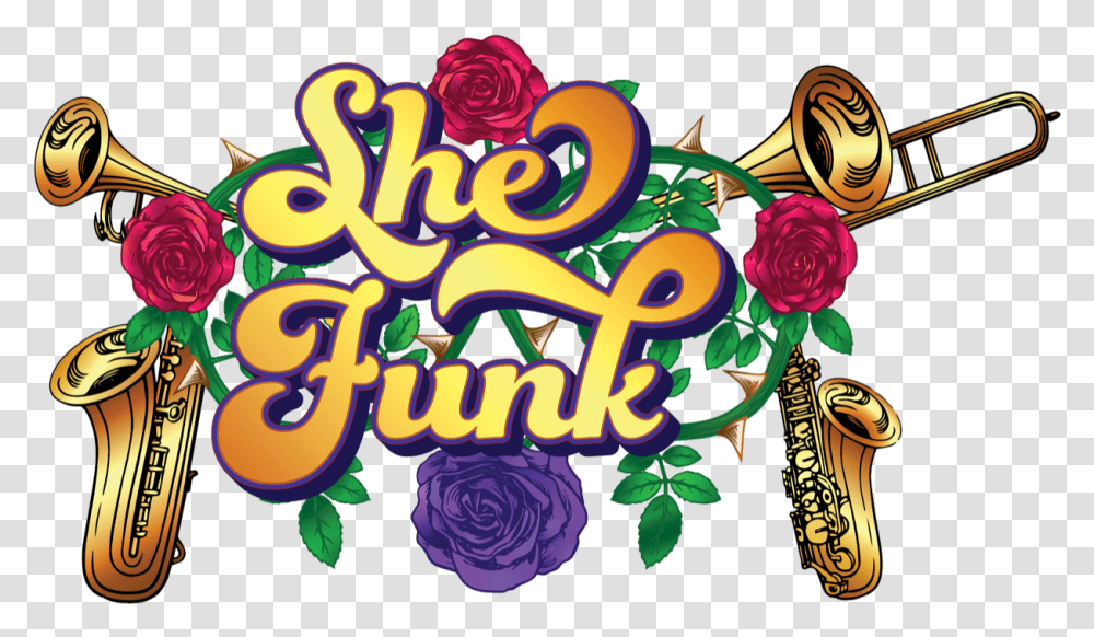 Dance Party With She Funk Clipart Download Garden Roses, Floral Design, Pattern Transparent Png