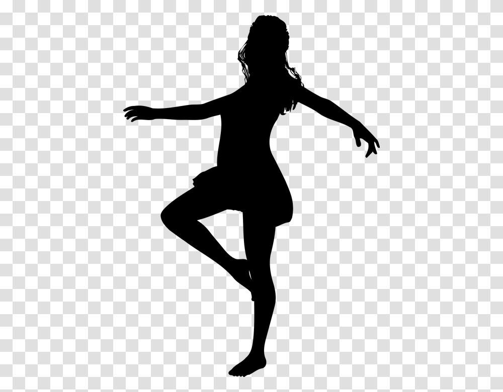 Dance Silhouette Clip Art Dancing Woman Icon, Gray, World Of Warcraft Transparent Png