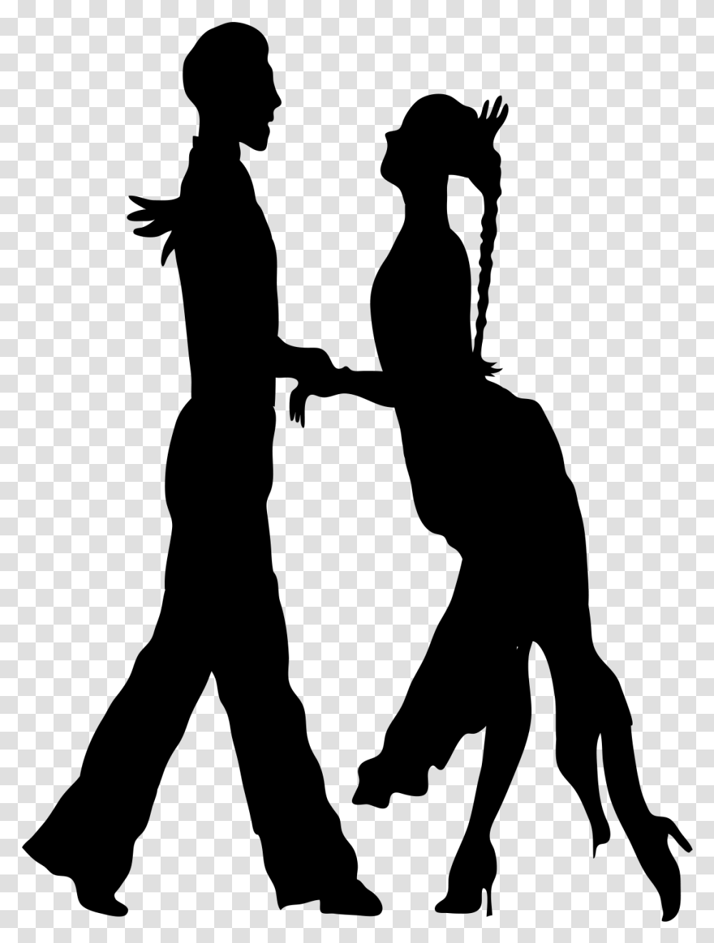 Dance Silhouette Euclidean Vector Of People Dancing Silhouette, Gray, World Of Warcraft Transparent Png