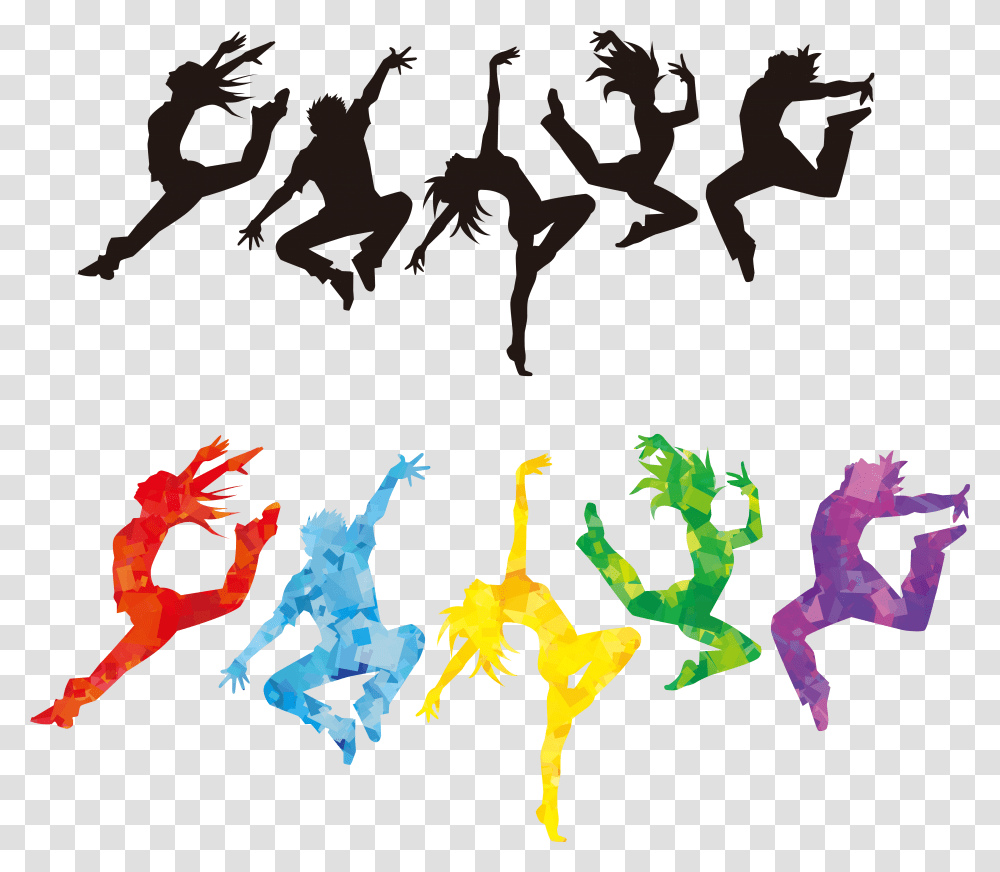 Dance Silhouette Vector Clipart, Dance Pose, Leisure Activities, Poster, Acrobatic Transparent Png