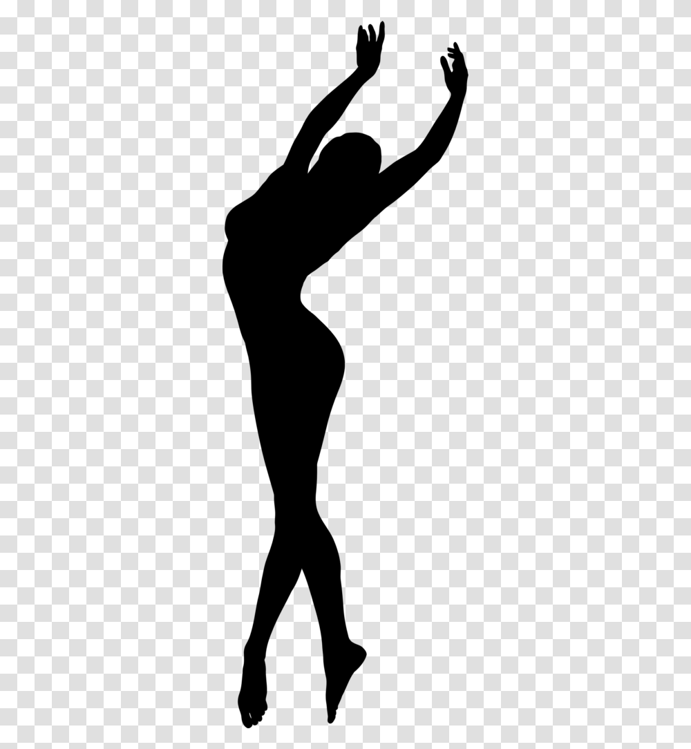 Dance Silhouettes Clipart Picture Of A Girl Dancing Winging, Gray, World Of Warcraft Transparent Png