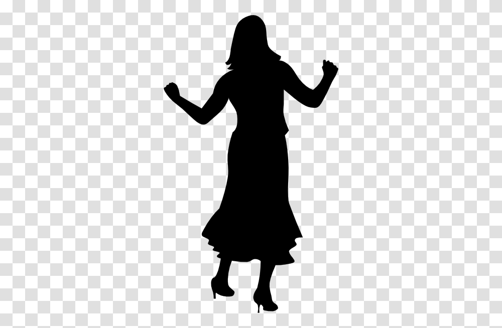 Dancer Clipart, Silhouette, Person, Dress, Standing Transparent Png