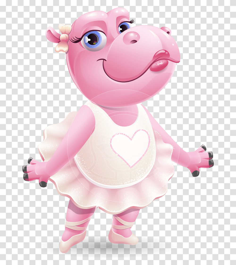 Dancing Animal Clipart Cartoon Images Of A Hippo, Toy, Doll, Figurine, Cupid Transparent Png