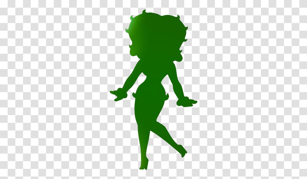 Dancing Betty Boop Free Illustration, Silhouette, Green, Alien, Person Transparent Png