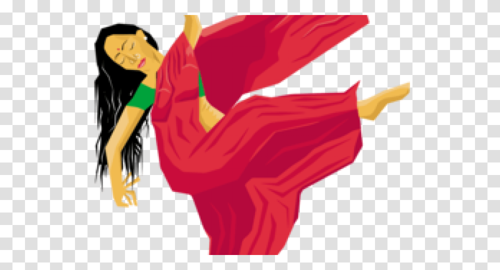 Dancing Clipart Indian Dance Dancing Lady, Person, Human, Plant, Food Transparent Png