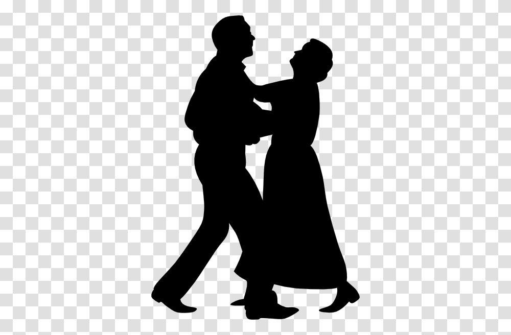 Dancing Couple Clip Art Ink Dance Silhouette, Person, Human, Kneeling, Hug Transparent Png