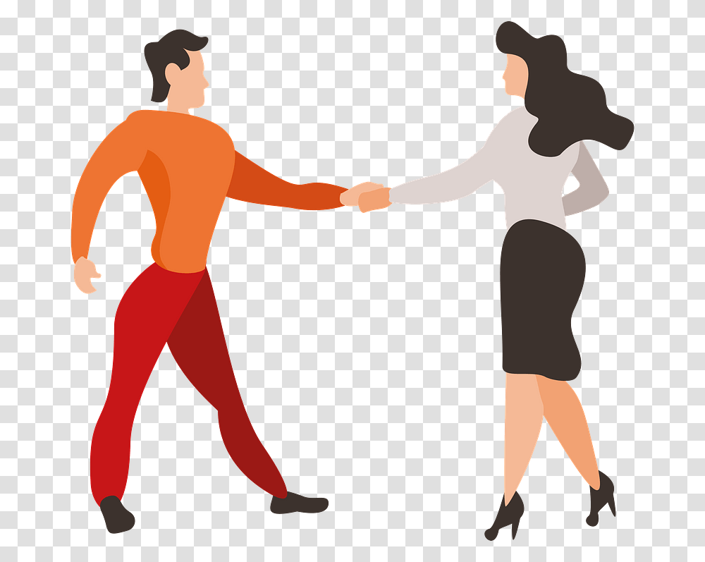 Dancing Couple Clipart Couple Vector, Hand, Person, Human, Holding Hands Transparent Png