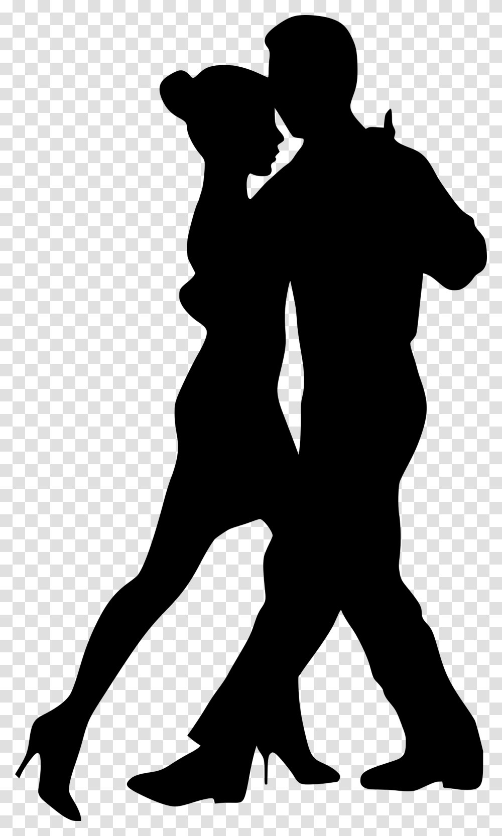 Dancing Couple Dancing Couple Silhouette, Gray, World Of Warcraft Transparent Png