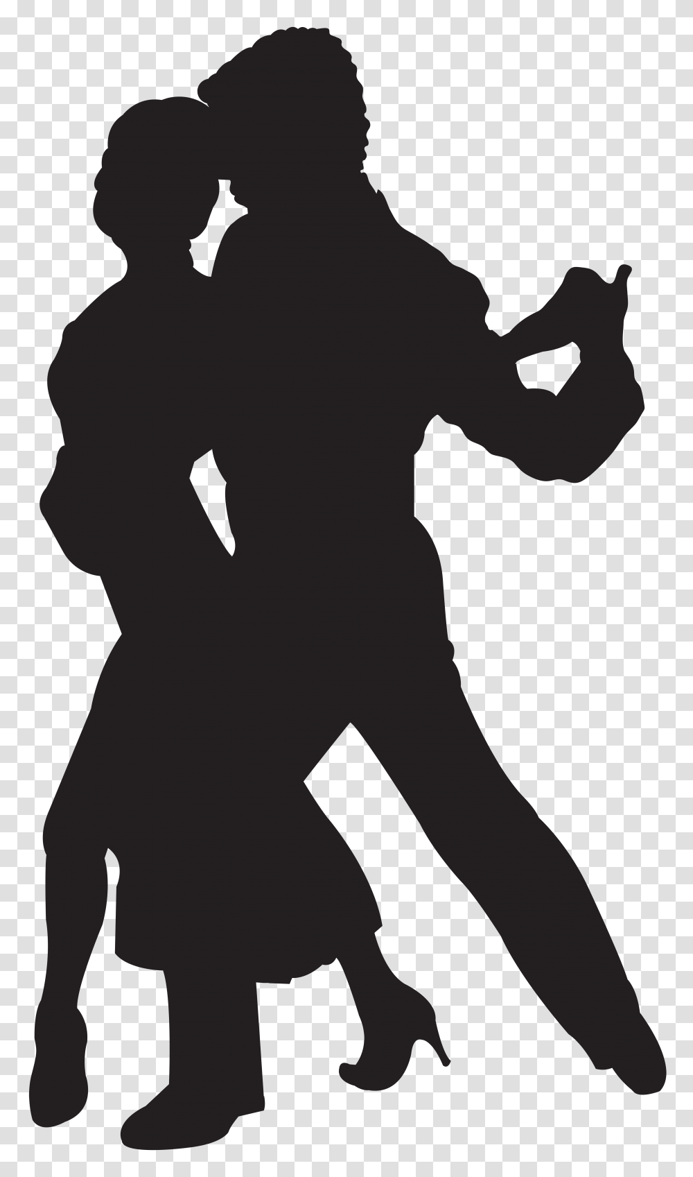 Dancing Couple Silhouette Clip, Apparel, Home Decor Transparent Png