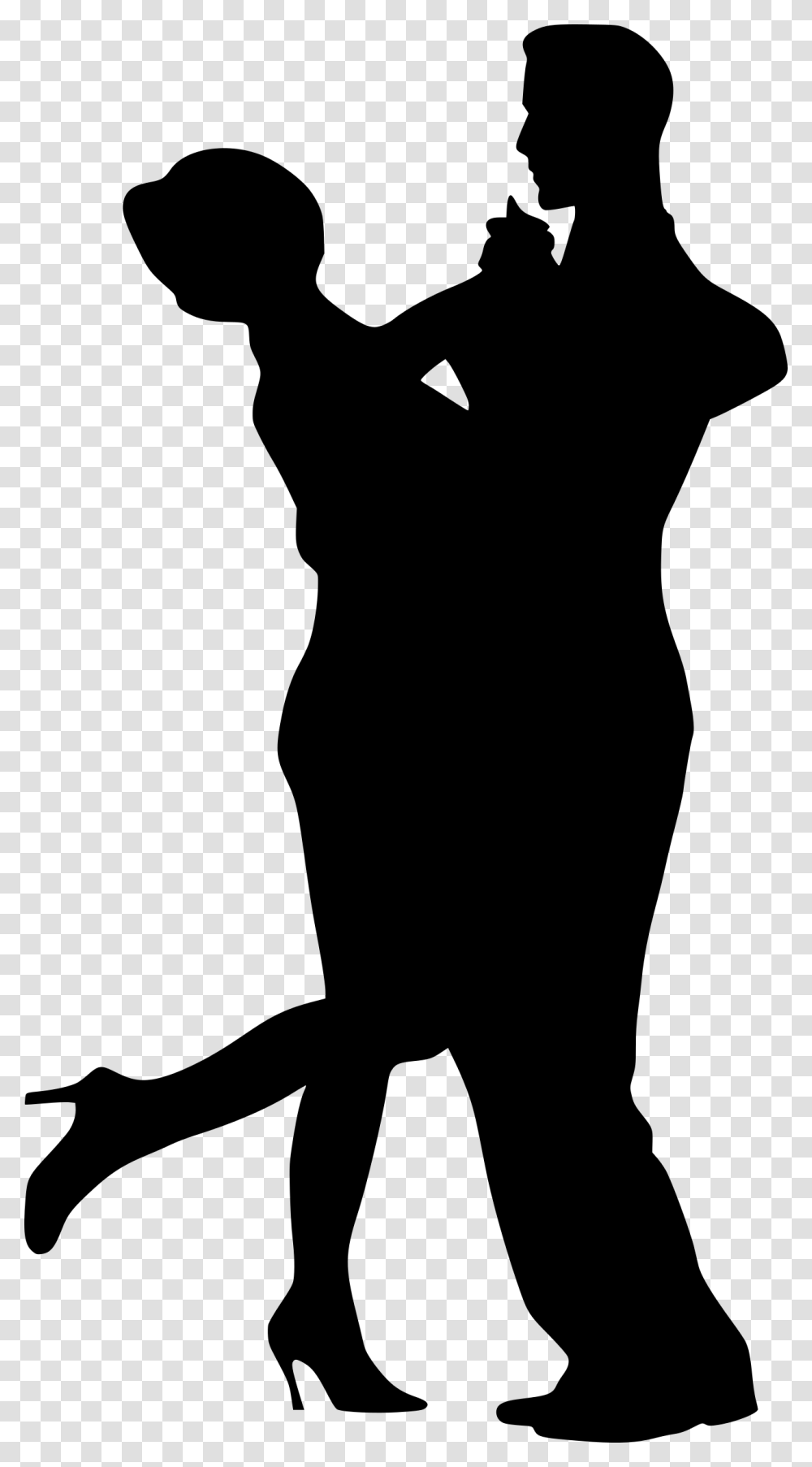 Dancing Couple Silhouette Dancing Silhouette Couple, Gray, World Of Warcraft Transparent Png