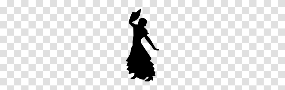 Dancing Dance Person Woman Silhouettes Silhouette Flamenco, Gray, World Of Warcraft Transparent Png