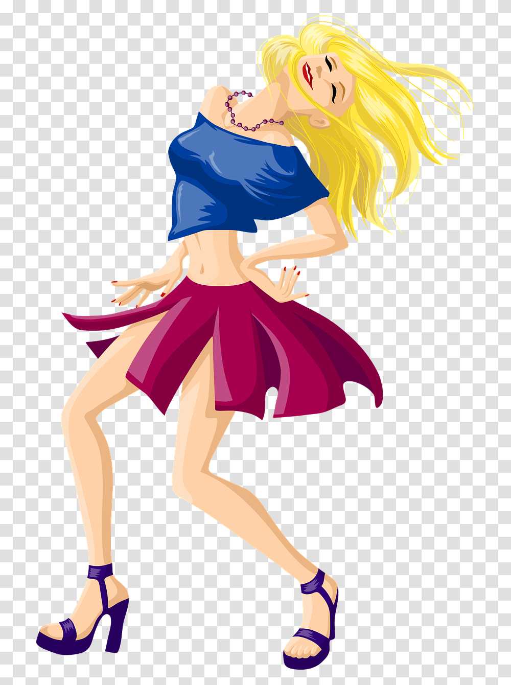 Dancing Girl Cartoon, Dance, Person, Human, Ballet Transparent Png