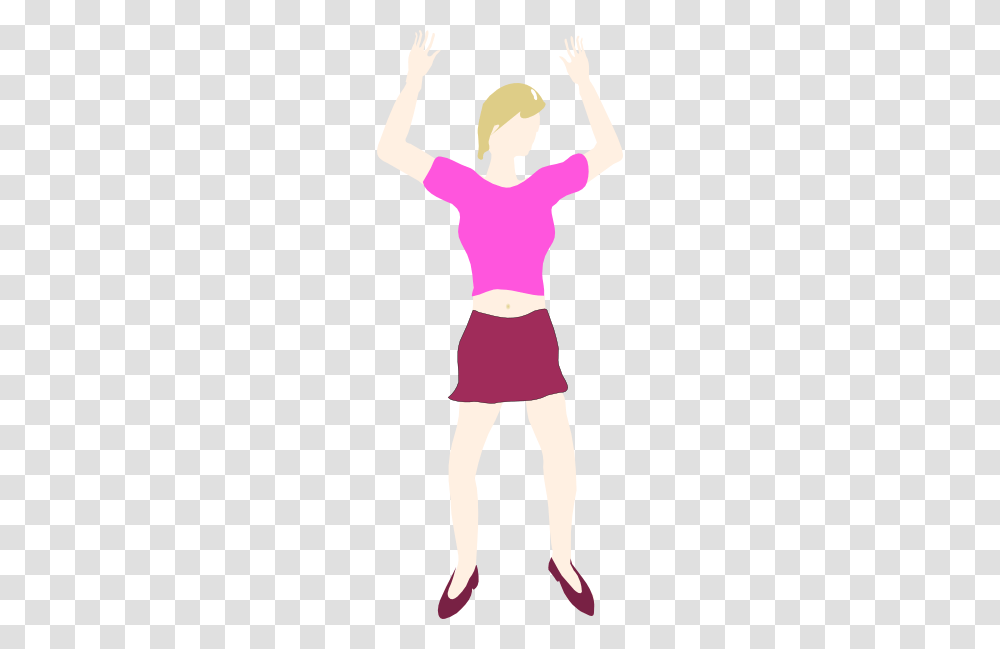 Dancing Girl Clip Arts Download, Standing, Person, Back, Female Transparent Png