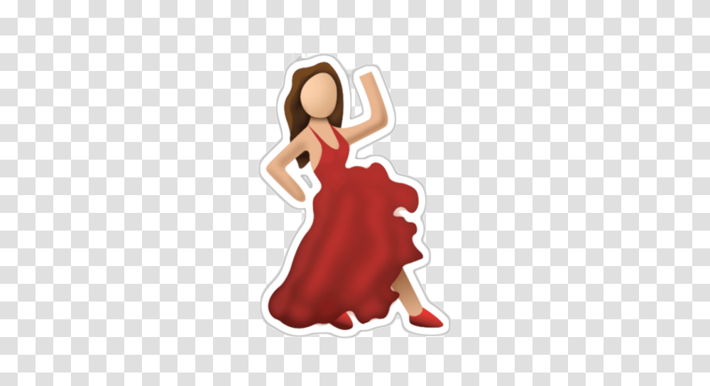 Dancing Girl Emoji Sticker Cm In Costumes, Performer, Dance Pose, Leisure Activities, Flamenco Transparent Png