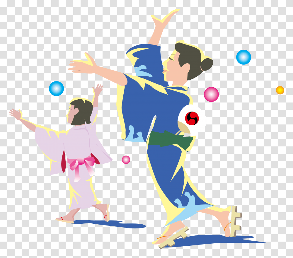 Dancing Hot Dog Clipart Svg Black And White Stock Japan Japan Dance, Person, Human, Juggling, Leisure Activities Transparent Png