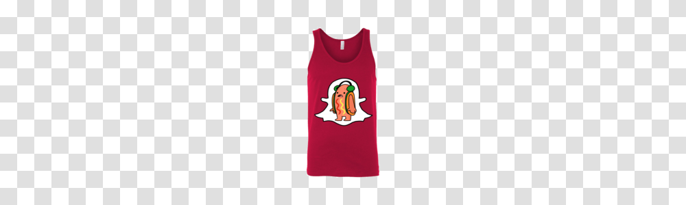 Dancing Hotdog Snapchat Filter Mask Funny Meme Social Media T, Apparel, Tank Top Transparent Png