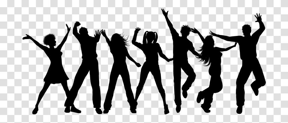 Dancing Party Silhouette, Person, Human, Leisure Activities, People Transparent Png