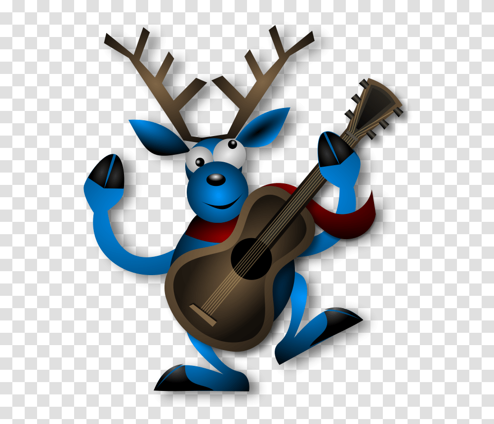 Dancing Reindeer 1 By, Music, Leisure Activities, Guitar, Musical Instrument Transparent Png