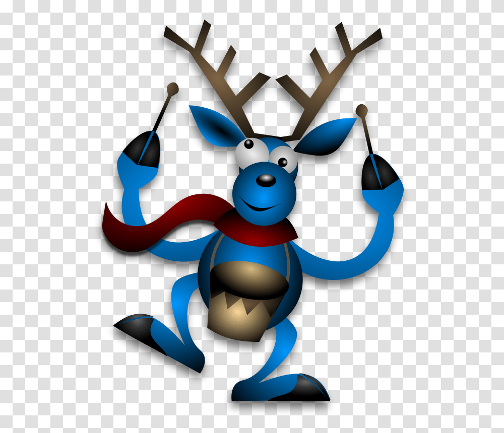 Dancing Reindeer 2 By, Music, Animal, Toy, Mammal Transparent Png