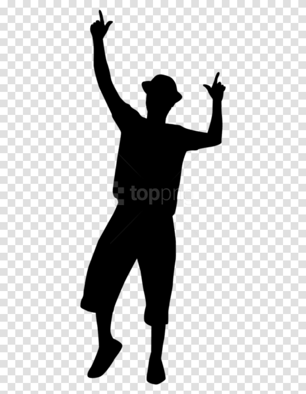 Dancing Silhouette Guy Dancing Clip Art, Analog Clock Transparent Png