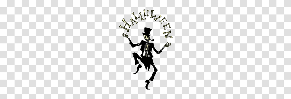 Dancing Skeleton Halloween, Person, Human, Stencil, Poster Transparent Png