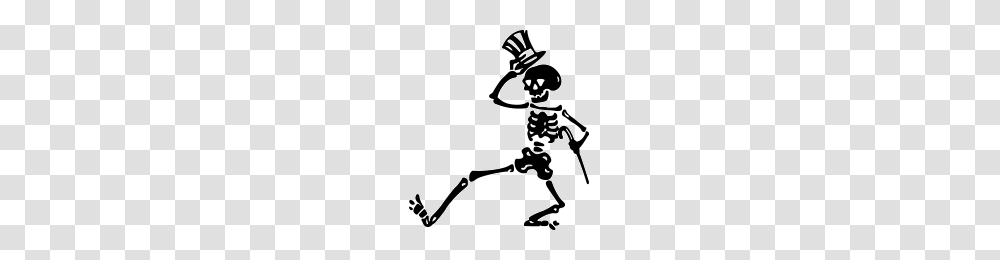 Dancing Skeleton Image, Bow, Stencil, Ninja Transparent Png