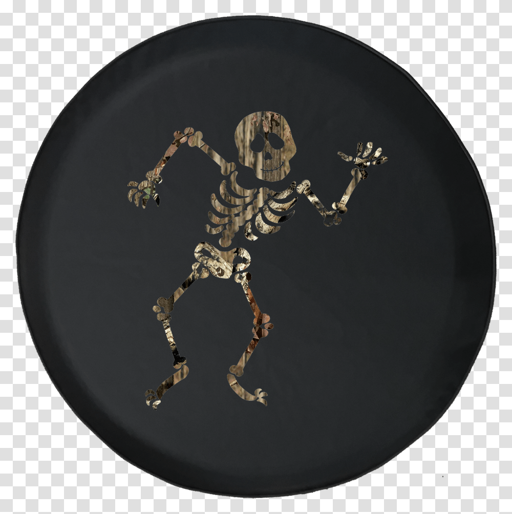 Dancing Skeleton Offroad Jeep Rv Camper Spare Tire Circle, Dish, Meal, Food, Pirate Transparent Png