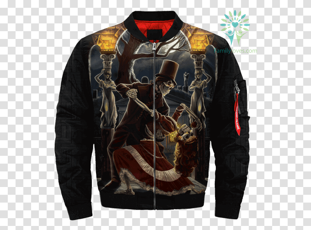 Dancing Skeletons By Chronoperates Over Print Jacket Jacket, Sleeve, Person, Long Sleeve Transparent Png