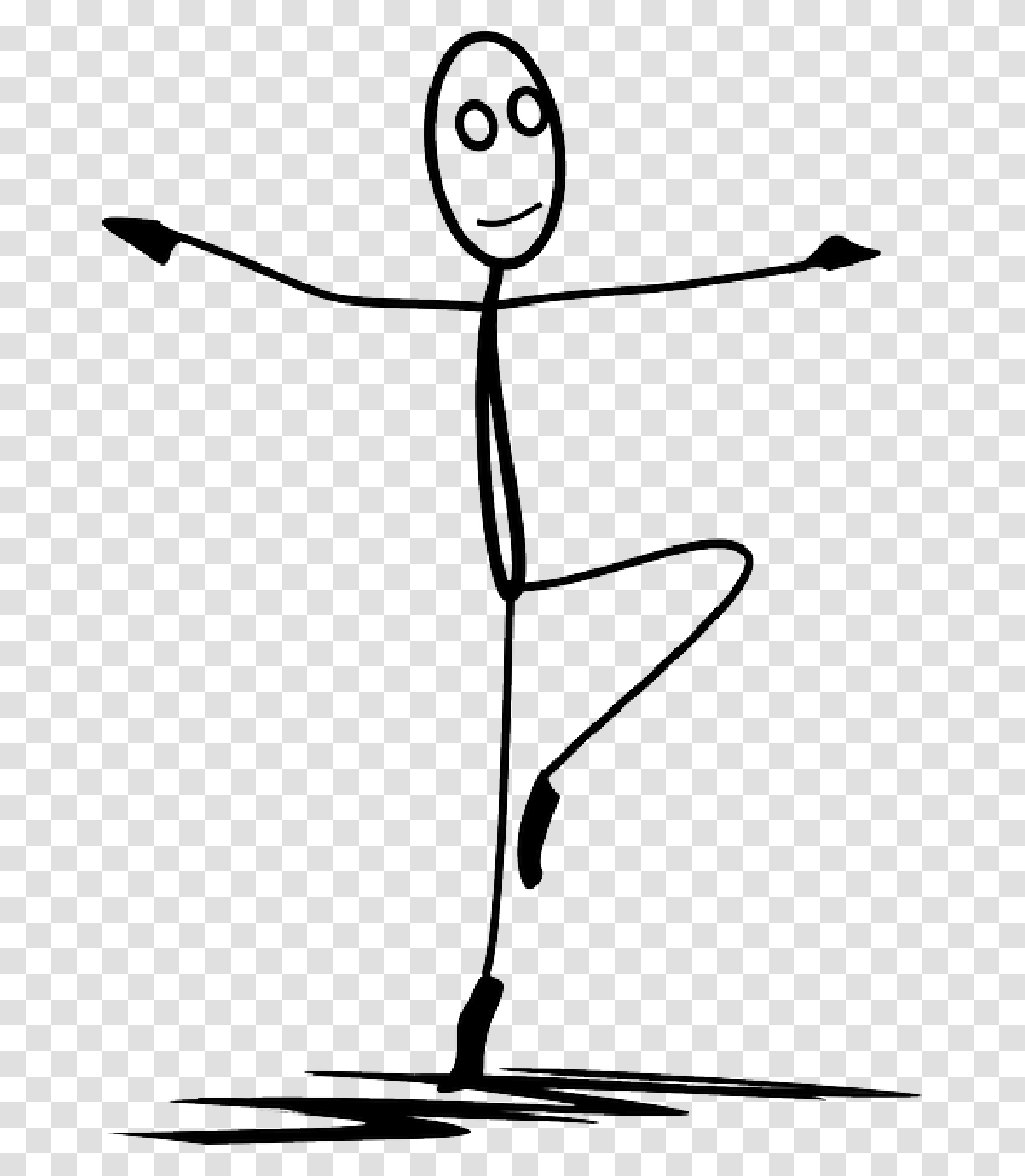 Dancing Stick Figure Clip Art Free Image, Lamp, Drawing, Sketch Transparent Png