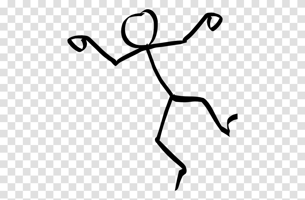 Dancing Stick Man Clipart, Stencil, Hand Transparent Png